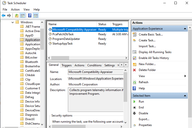 disable microsoft compatibility telemetry
