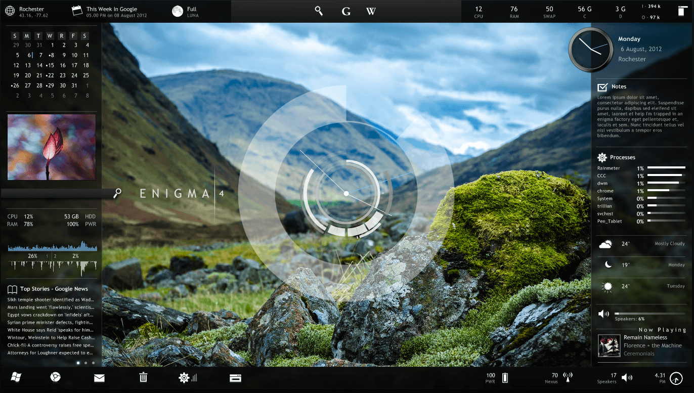 best rainmeter skins for windows 10