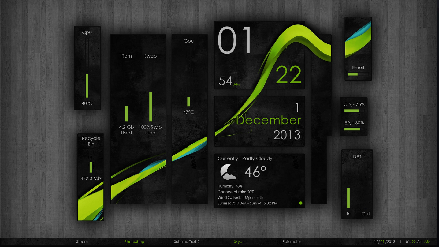 best rainmeter skins for windows 8