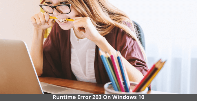 Runtime Error 203 On Windows 10